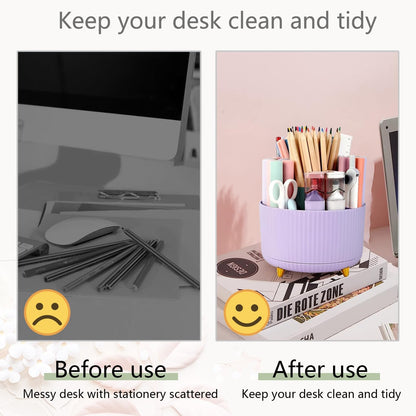 suniya Office Supplies,Gold Desk Accessories,with Stapler,Tape Dispenser,Pen Holder,Scissors,Phone Stand,Staple Remover,Ballpoint Pen,Clear Tape, Staples,Ruler,Clips,Best Gift for Business or Boss