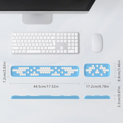 MEKASS Keyboard Wrist Rest, Ergonomic Wrist Pad, Soft Memory Foam Keyboard Hand Rest with Non-Slip Base, Easy Typing, Pain Relief, Comfort Support for Office Work Gaming Computer Accessories (Black)