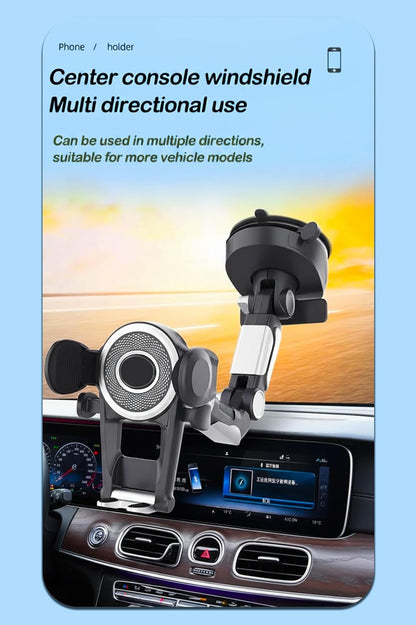 Foldable Phone Stand for Desk | Six Position Adjustable Folding Bracket for Cell Phone | Black Cellphone Holder for Desk & Smartphone Stand | Cellphone & Accessories for Men & Women