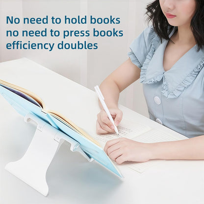 Travel Mini Book Holders for Reading Hands Free - Portable and Adjustable Book Stand for Reading, Two-in-one (Book + Tablet Stand) - Essential for Students/Professionals/Reading Enthusiasts