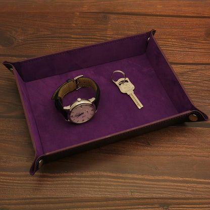 Valet Organizer - Catchall Tray for Jewelry, Wallets, Watches, Keys, Coins, Phones, Glasses - Perfect for Nightstand, Desk, Entryway