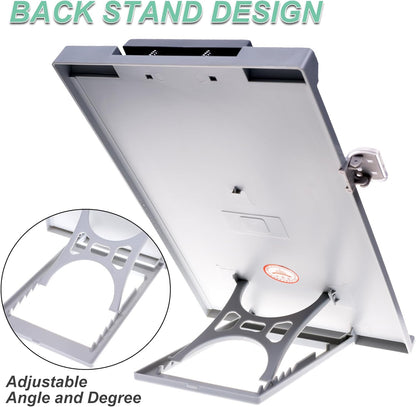 Cosmos Plastic Desktop Document Holder, Book Holder, Copyholder Stand Typist with Adjustable Positions Stand and Reading Line Guide
