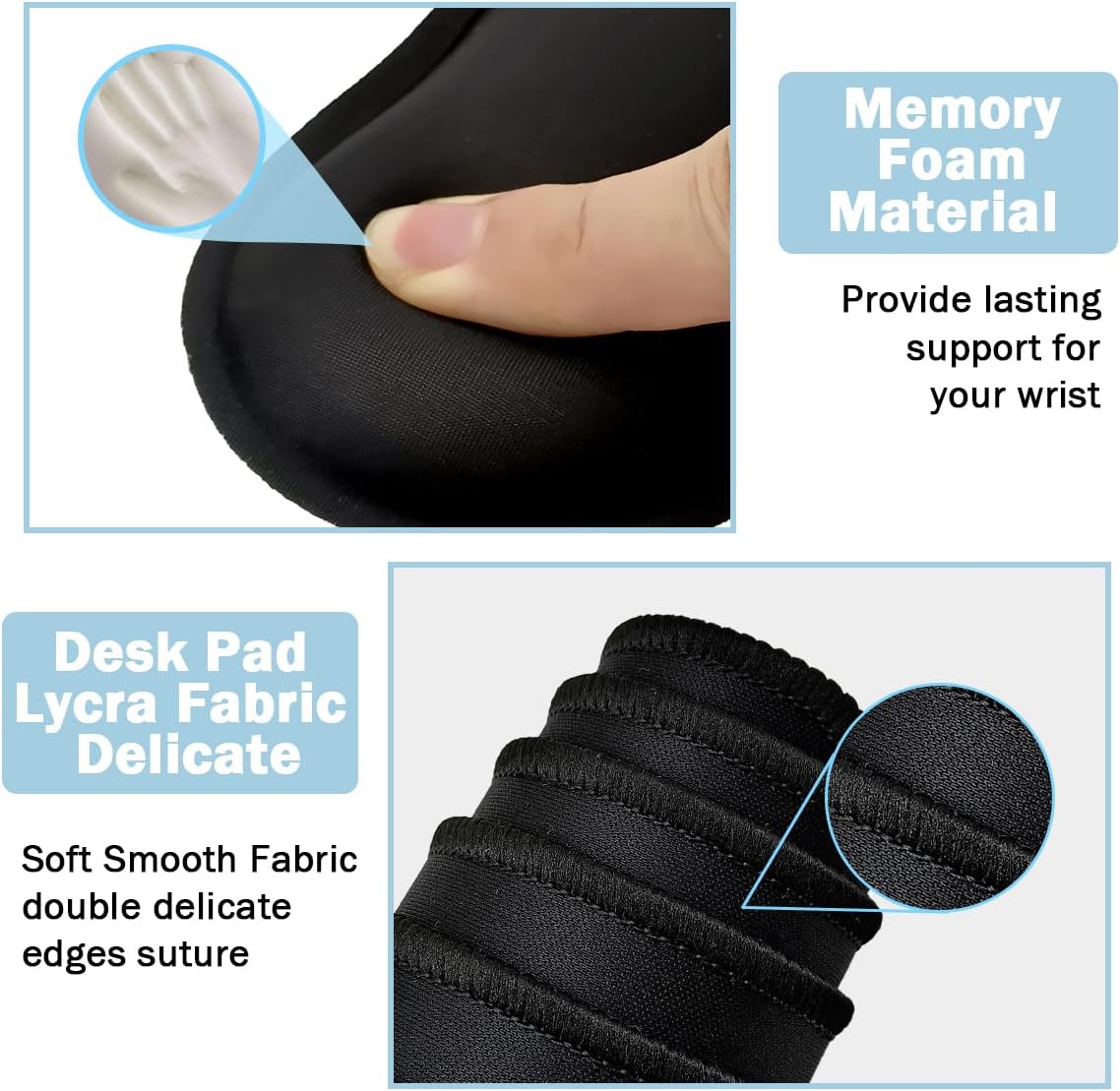 Large Mouse Pad and Keyboard Wrist Rest, Desk Pad for Keyboard and Mouse, 4-in-1 Large Gaming Mouse Pad with Wrist Support, Desk Mat for Home Office Study Game-Galaxy Fluid