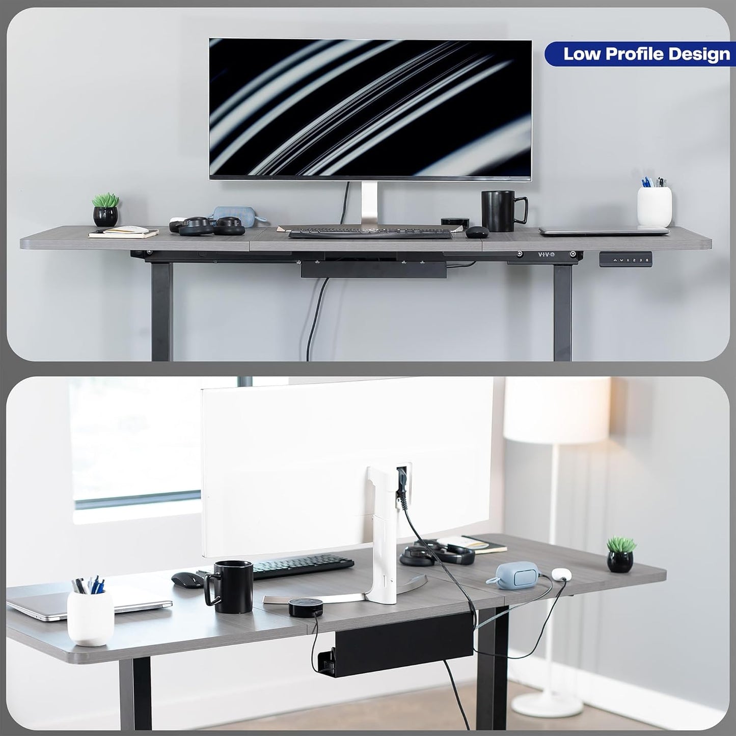 VIVO Under Desk 17 inch Cable Management Tray, Cord Organizer, Home Office Desk Accessories, White, DESK-AC06-1CW