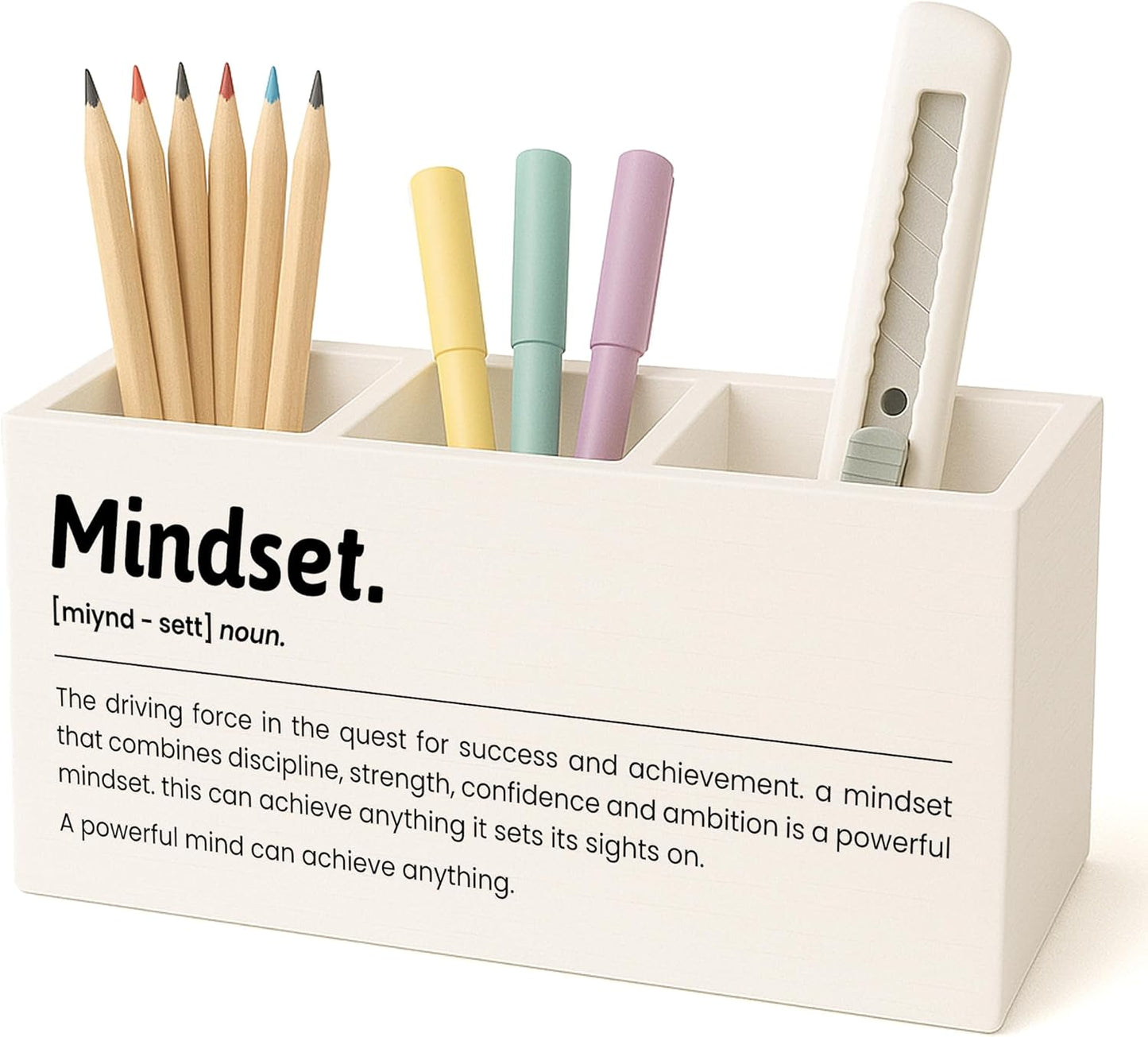 Boho Floral Mental Health Pen Holder for Desk, Special Education Classroom Must Haves, Inspirational Autism ADHD Awareness Pencil Holder for Classroom Therapy Office