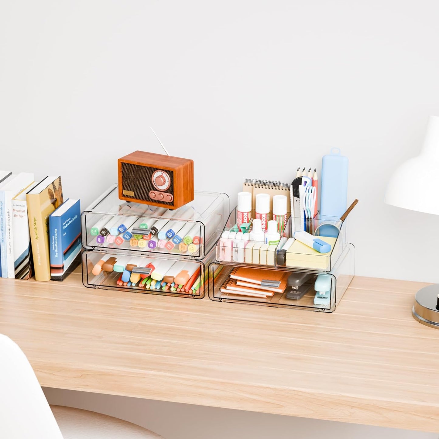 Yieach Clear Acrylic Makeup Organizers Countertop for Dresser,Desk,Bathroom Vanity,3 Tier Stackable Make up Holders and Makeup Cabinet,Tiered Cosmetic Storage and Make up Containers for Palette,Brush