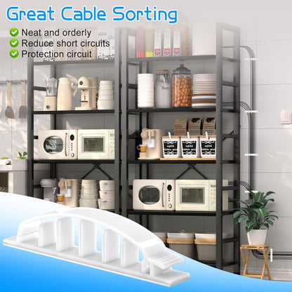 XHF 100pcs Adhesive Cable Wire Clips Black, Outdoor Cable Management Wire Organizer Cord Holder for Under Desk, Car, Wall, TV PC Ethernet Cable
