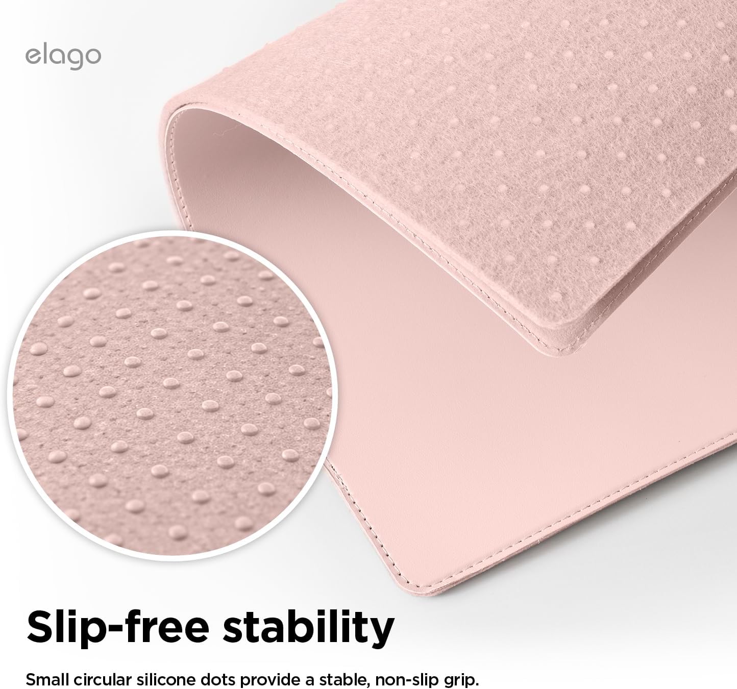 elago Smart Magnetic Desk Mat Compatible with All Magnetic Products -Paper Protector, Mouse Pad, Laptop, Non-Slip Top, Premium Waterproof Writing Pad for Office and Home (Stone [Large]