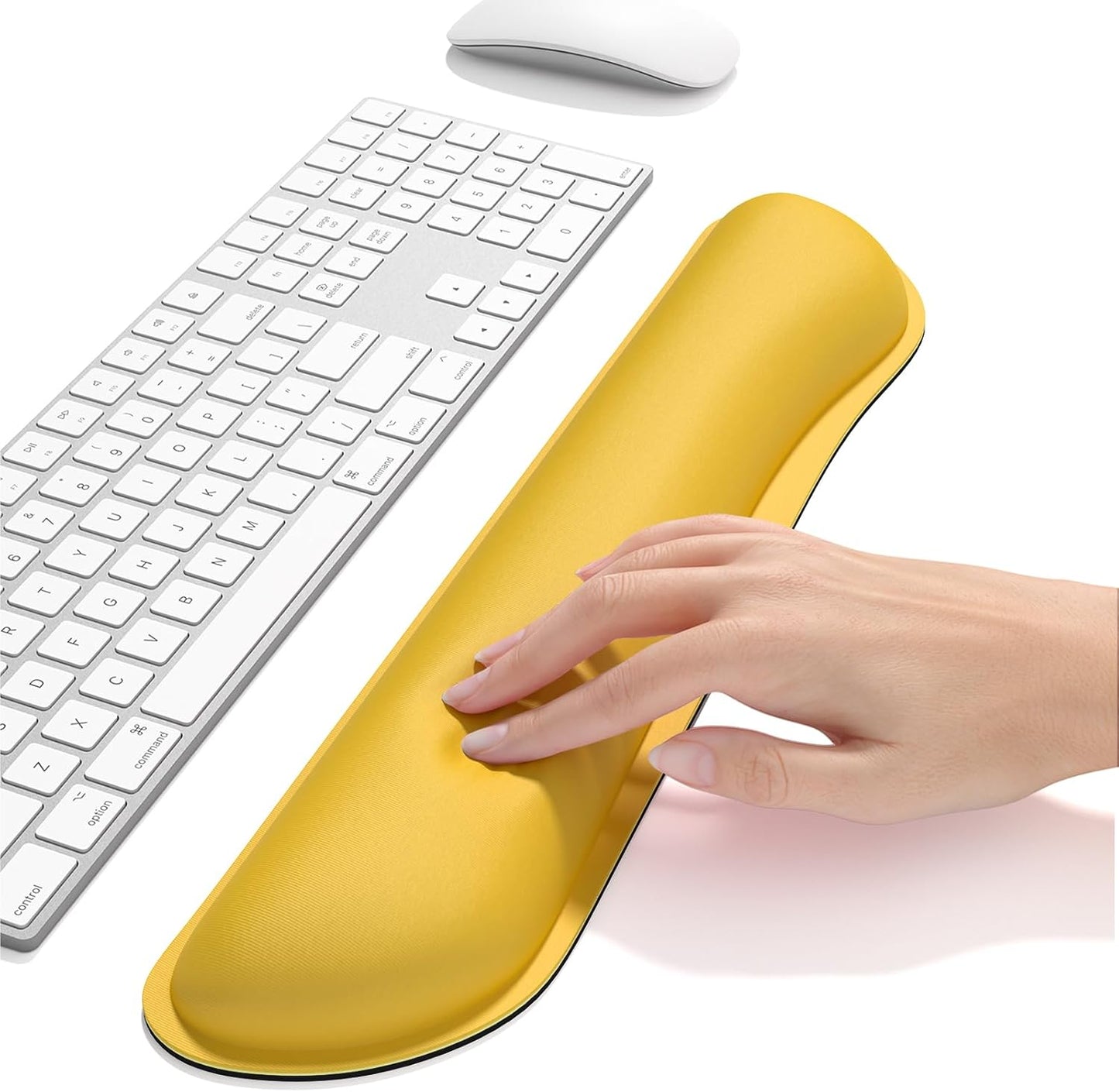 Dapesuom Enlarge Keyboard Wrist Rest, Cute Memory Foam Keyboard Wrist Cushion for Computer Desk Mats Support, Typing Pain Relief Ergonomic Mouse Pad Rests with Non-Slip Base for Gaming, Laptop, Purple
