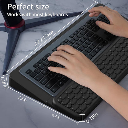 Keyboard Stand for Desktop, Keyboards Wrist Rest, Ergonomic Keyboards Holder for Easy Typing Working, Wrist pad for Keyboards with Comfortable Wrist Rest for Keyboard Pink