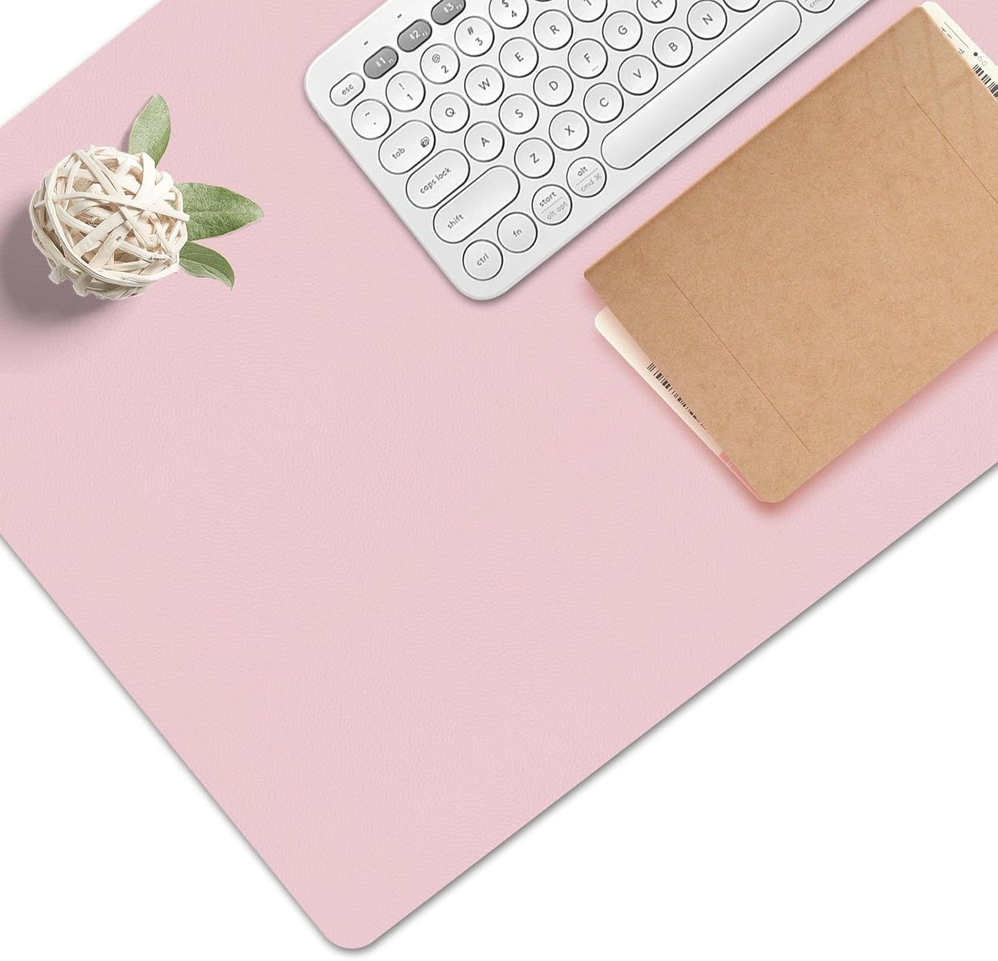 Wrist Rest for Computer Keyboard and Mouse, Ergonomic Design Wrist Support Pad for Keyboard, Soft Memory Foam Desk Pads Support Hand and Arm Easy Typing Pain Relief, 2 Piece Pad, Cream Pink