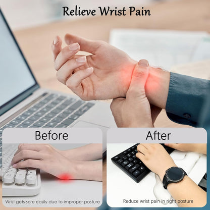 Gel Wrist Rest for Keyboard and Mouse Square Blue Plaid Clear Keyboard Wrist Rest Transparent Ergonomic Cute Checkered Mouse Wrist Pad Silicone Non-Slip Support for Computer Laptop Gaming Home Office