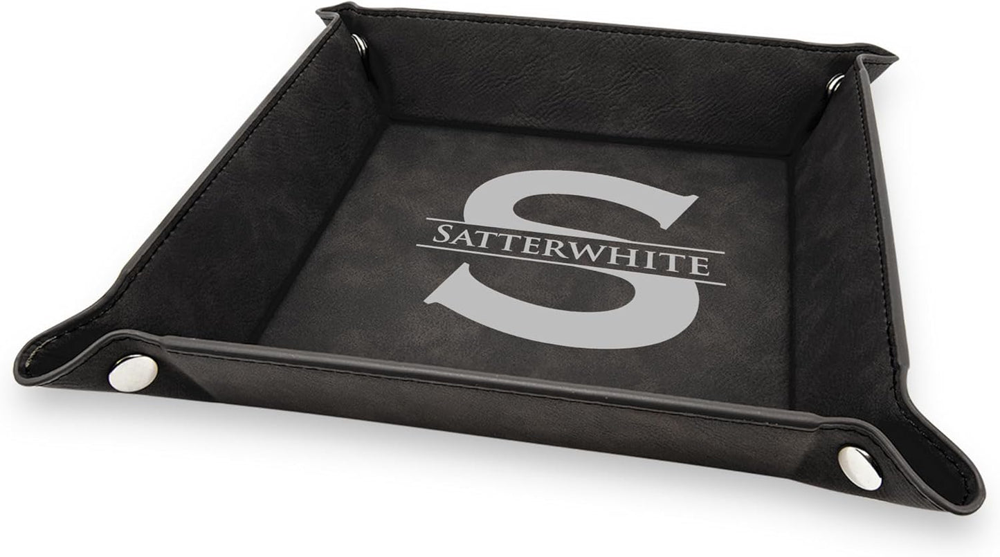 Personalized Organizer for Men, Jewelry Tray, Desk Organizers for Men Women, Men Women Jewelry Key Tray, Desk Storage Plate, Valet Tray Desktop Storage Organizer