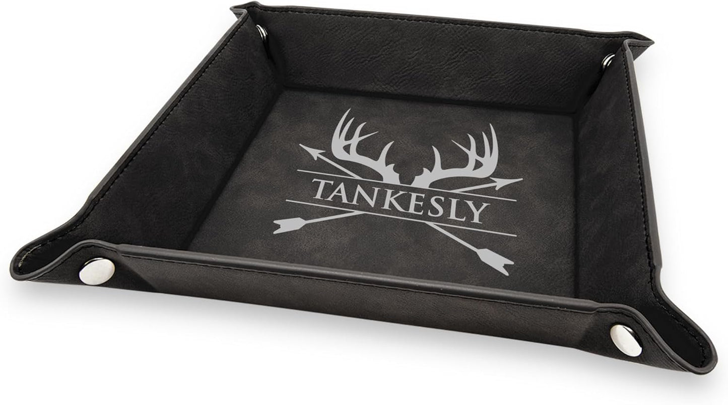 Personalized Organizer for Men, Jewelry Tray, Desk Organizers for Men Women, Men Women Jewelry Key Tray, Desk Storage Plate, Valet Tray Desktop Storage Organizer
