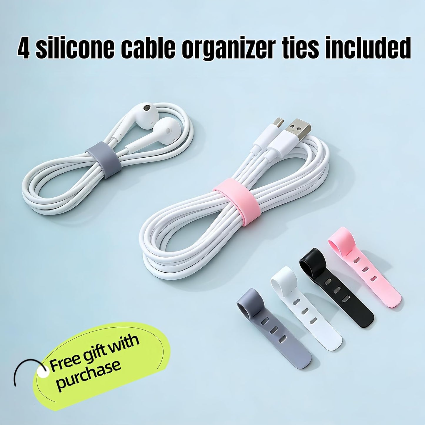 1 Large + 1 Small Cable Management Box Set – 2-Piece Cord Organizer Box, Home Office Desk Wire Storage & Cable Management Solution (Acryliclid lid/Black)