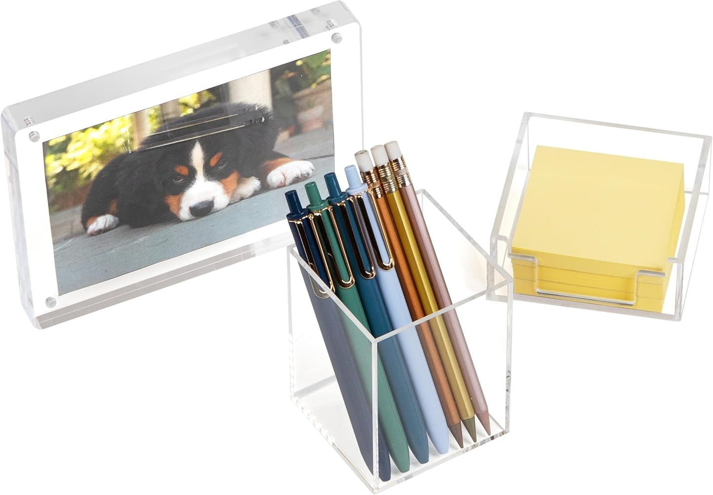 Mind Reader Paper Tray, Desktop Organizer, File Storage, Modern, Office, Acrylic, Clear