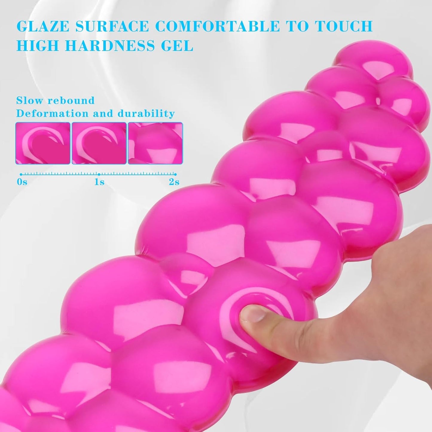 Gel Cloud Keyboard and Mouse Wrist Rest, Cute Wrist Support and Arm Support Keyboard Rest for Keyboard and Mouse Typing Pain Relief，Suitable for Office/Computer/Laptop/Gaming (Pink)