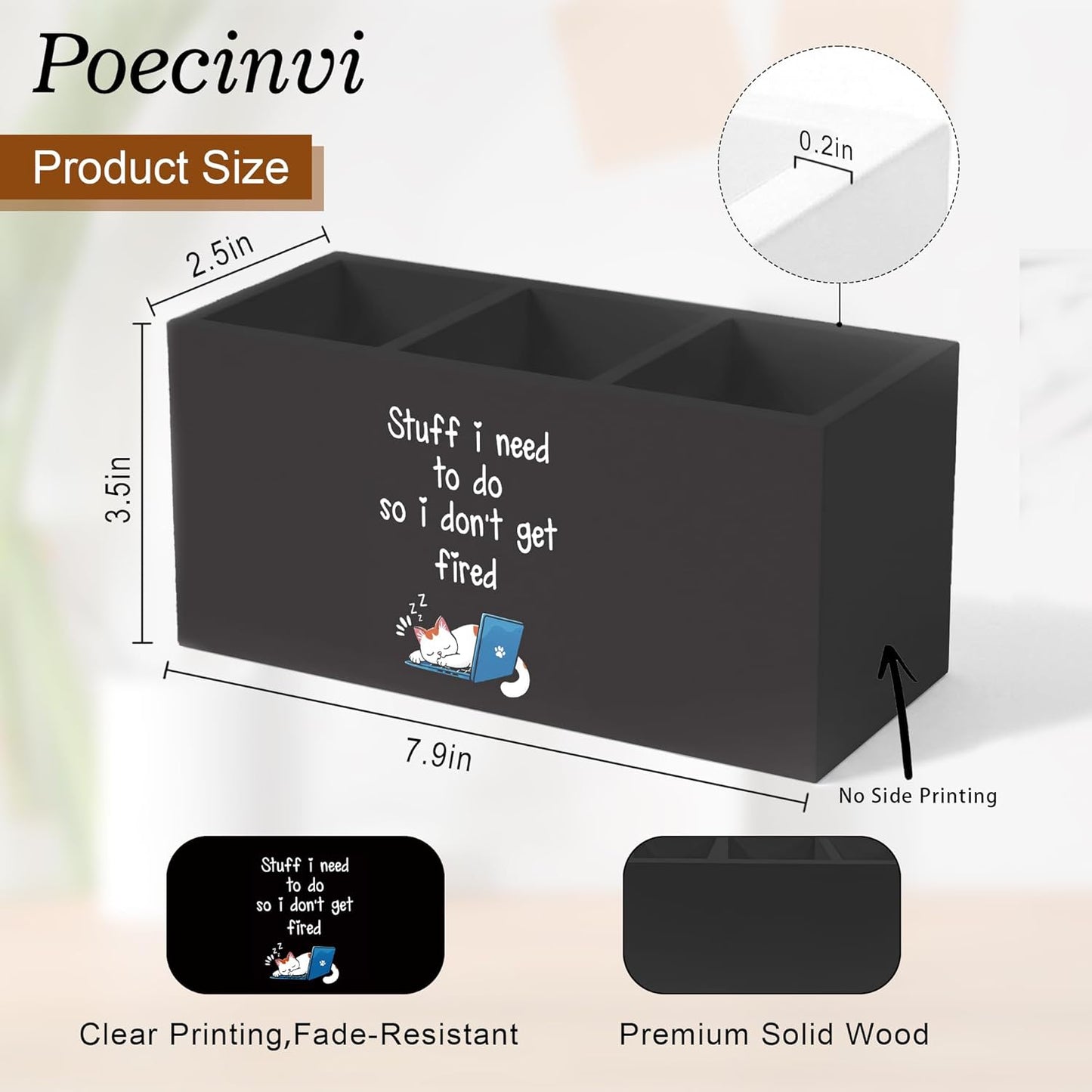 Blue Coquette Bow Pen Holder for Home Office Desk, Girly Office Decor, Preppy Blue Ribbon Bow Aesthetic Wooden Box Sign Pencil Holder for Desk Shelf Organizer