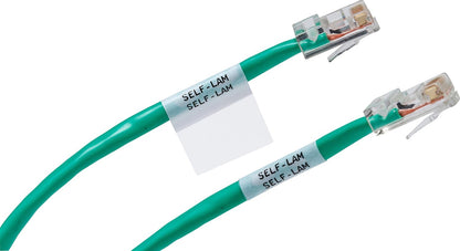 Brady Authentic (M21-750-427) Self-Laminating Wire Wrap for Control and Electrical Panels, Datacom Cable, Black on White- For M210, M210-LAB, M211, BMP21-PLUS and BMP21-LAB Printers, .75" W, 14' L