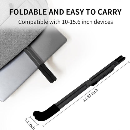 Protable Laptop Stand for Desk,Foldable Laptop Riser Holder,Ventilated Cooling Notebook Mount Computer Stand for 10-15.6” Laptops,Tablets，Aluminum