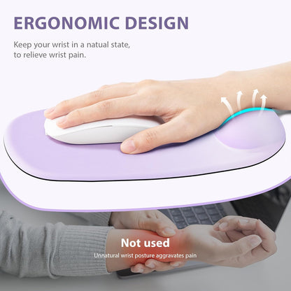 Ospelelf Wrist Rest for Keyboard and Mouse Ergonomic Mouse Pad with Wrist Support Memory Foam Wrist Rest for Computer Keyboard,3-in-1 Gel Mouse and Keyboard Pad for Office Geometry Green