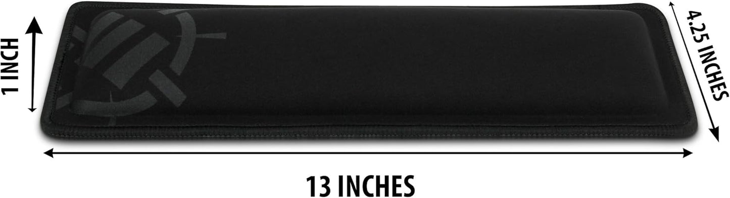 ENHANCE Keyboard Wrist Rest - Keyboard Wrist Support with Memory Foam Pad and Premium Anti-Fray Stitching - Fits Full Size Boards Helps with Pain for PC, Laptop, Office Typing - Galaxy