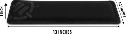 ENHANCE Keyboard Wrist Rest - Keyboard Wrist Support with Memory Foam Pad and Premium Anti-Fray Stitching - Fits Full Size Boards Helps with Pain for PC, Laptop, Office Typing - Galaxy