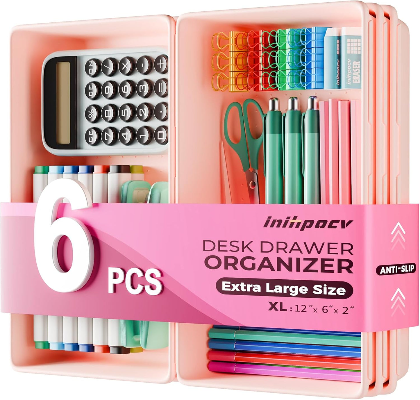 10 PCS Tool Box Drawer Organizers, Large & Medium Tool Trays for Tool Box Organization, Tool Organizers and Storage for Garage and Rolling Tool Chest