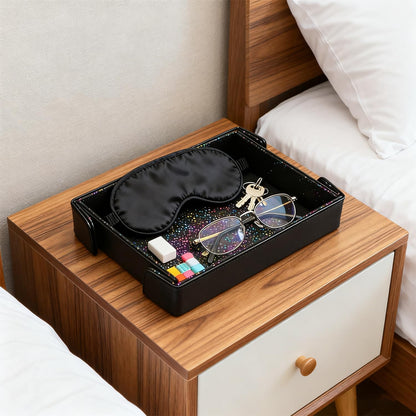 Valet Tray, Desktop Organizer and Catchall Tray for Keys, Wallet, Phone, Jewelry | Multi-Use Entryway Table, Desk & Nightstand Storage for Men & Women