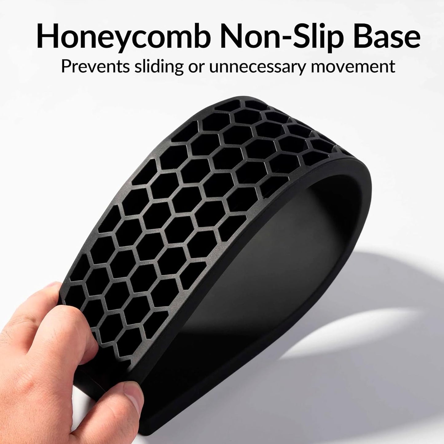 Ergonomic Silicone Wrist Rest for Keychron K8 / K8 Pro / K8 Max / K8 HE/ C1 / C1 Pro / L4, 14.09" Honeycomb Non-Slip Palm Rest, 80% TKL Mechanical Keyboards Support with Typing Pain Relief