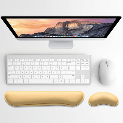 Dapesuom Enlarge Keyboard Wrist Rest, Cute Memory Foam Keyboard Wrist Cushion for Computer Desk Mats Support, Typing Pain Relief Ergonomic Mouse Pad Rests with Non-Slip Base for Gaming, Laptop, Purple