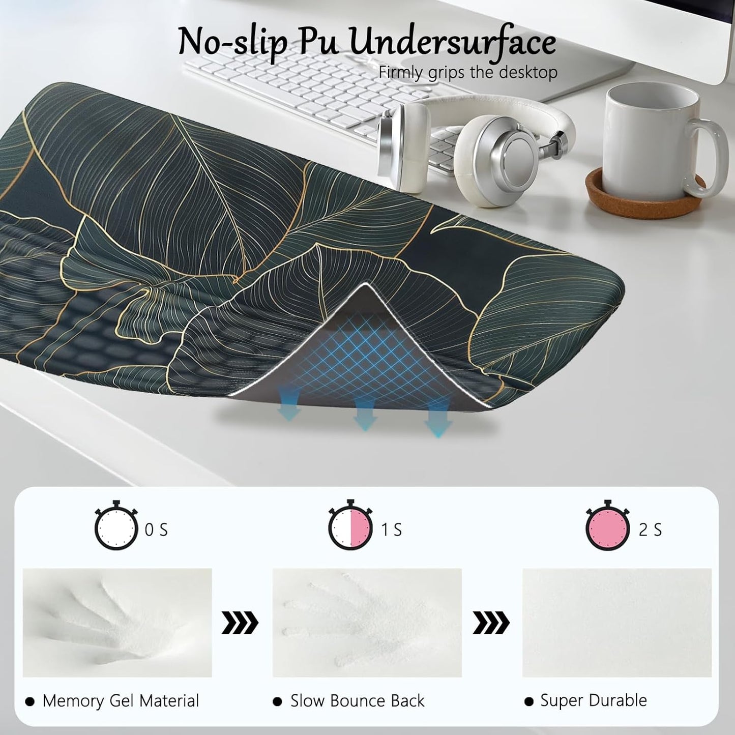 Computer Keyboard Stand Pad with Wrist Rest Purple Blue Cloud Keyboard Pad Support with Comfortable Galaxy Stars Wrist Pad Cute Girl Ergonomic Tilted Keyboard Riser Holder for Desktop Office Home