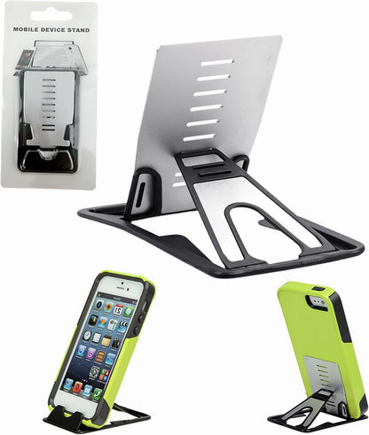 Foldable Phone Stand for Desk | Six Position Adjustable Folding Bracket for Cell Phone | Black Cellphone Holder for Desk & Smartphone Stand | Cellphone & Accessories for Men & Women