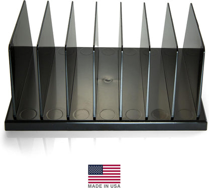 Officemate Medium Standard Sorter, 7 Compartments, Mail Organizer, Charging Station, Electronics Organizer for Multiple Devices, iPhone, iPad, Cell Phone, Kindle, Tablets, Black (21212)