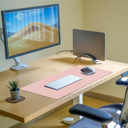 Mouse Pad and Keyboard Wrist Rest, 3-in-1 Large Keyboard and Mouse Pad Set, Ergonomic Wrist Rest for Computer Keyboards, Non-Slip Desk Mat Protector for Women (Purple Pink, 31.5" X 15.7")