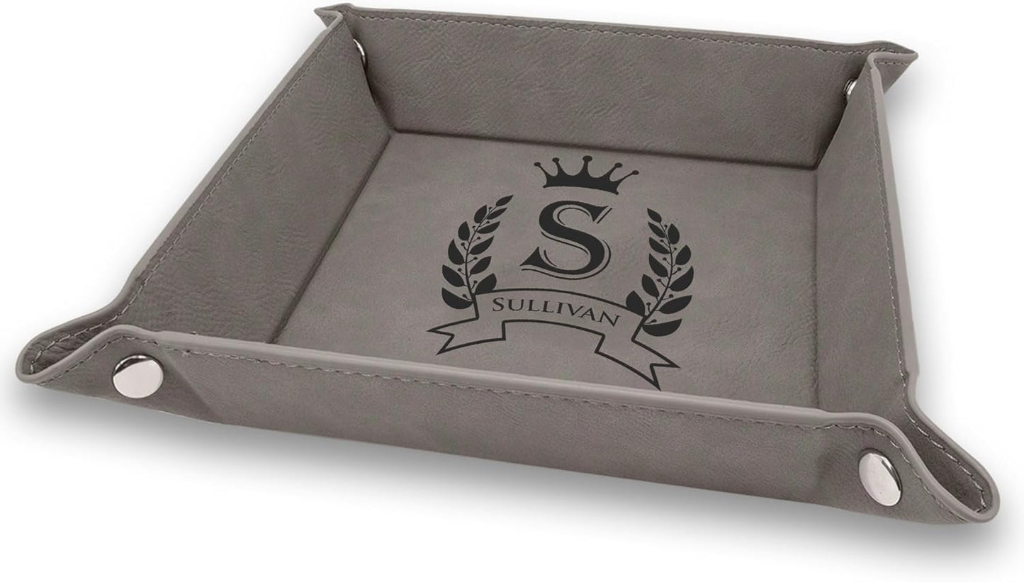 Personalized Organizer for Men, Jewelry Tray, Desk Organizers for Men Women, Men Women Jewelry Key Tray, Desk Storage Plate, Valet Tray Desktop Storage Organizer