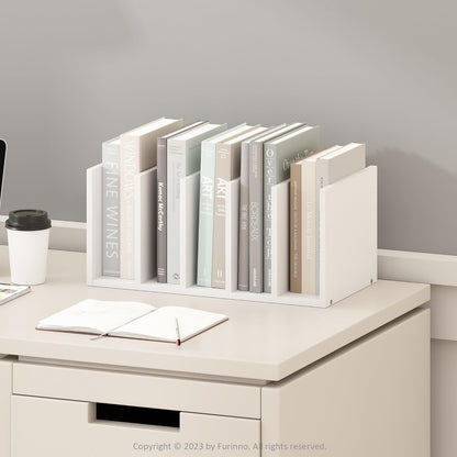 Furinno Classic Desk Organizers and Accessories, 2-Tier Monitor Riser, Office Organization, Desk Top Book Shelf, for Office Supplies, Office Desk Accessories, Dark Espresso