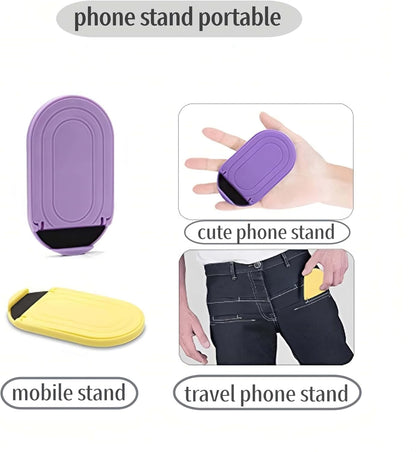 Prettyia Cell Phone Stands, Portable Phone Stand Phone Holder for Desk Applicable to iPhone Stand and Other Mobile Phones and Tablets Foldable Phone Stands 6pack