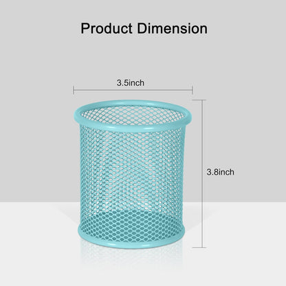 EasyPAG Pencil Holder for Desk, 2 Pack Metal Pen Organizer, Mesh Pencil Cup Organizer for Home, Office, Classroom, School, Black