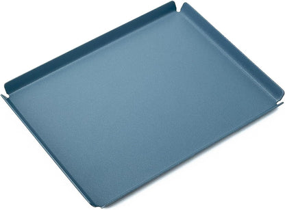 Aluminum Organizer Tray for Desk & Entryway - Minimalist Metal Catchall for Keys, Jewelry, Wallet | A7 Tall, Azure | by PROGETTO2.70