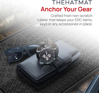 EDC Soft Dump Pad - EDC Valet Tray All for Everyday Carry Rubber, Non Skid Key Tray & Desk Organizer, Anti-Slip, Scratch-Resistant & Easy to Clean, Perfect for Home, Office or Anywhere