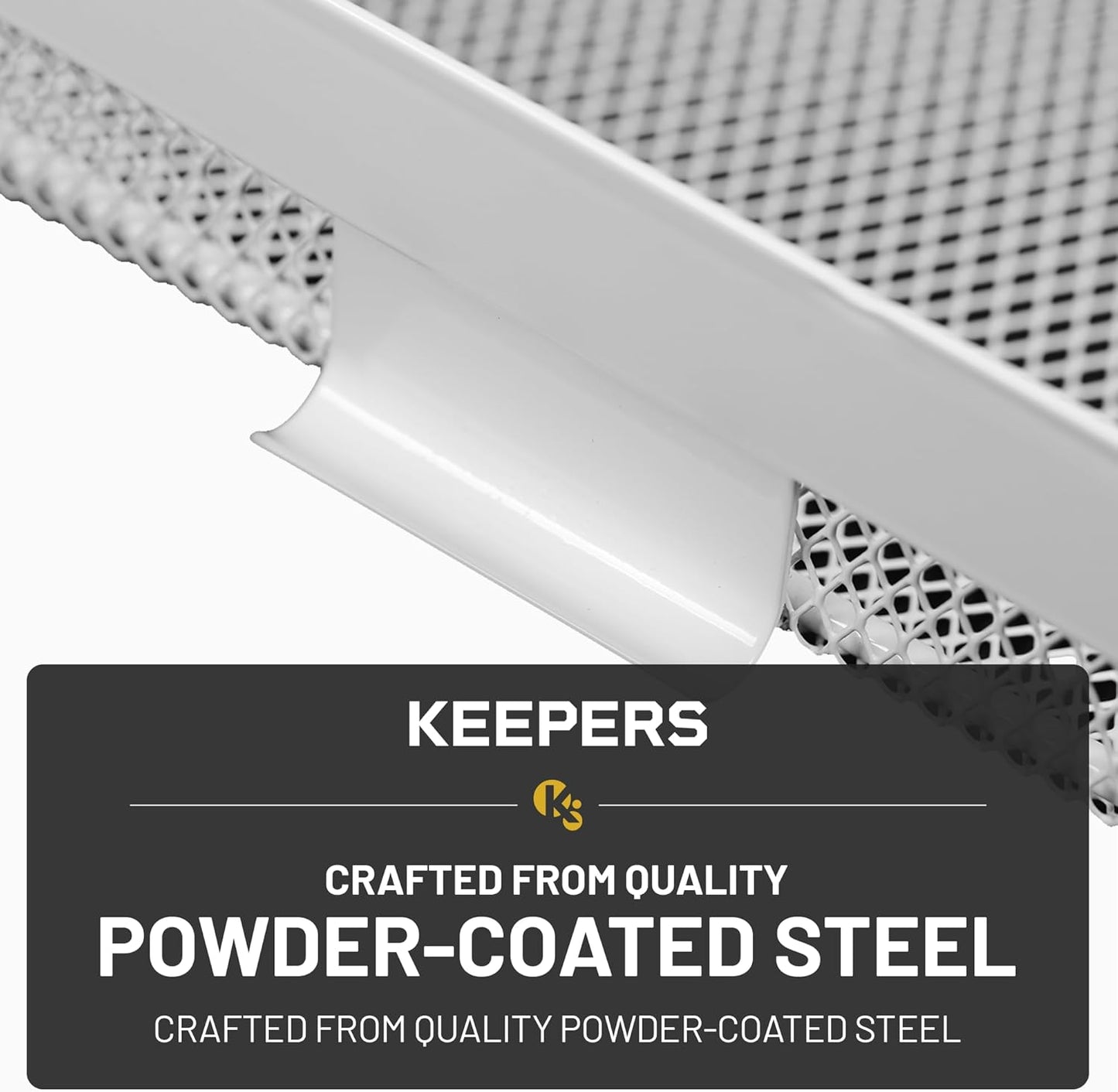KEEPERS - Under Desk Drawer Slide Out – Metal Under Desk Storage Drawer for Office, Home, RV, Kitchen – Slim Under Table Attachment with Easy DIY Mount - Under Desk Organizer - Fits in 11x10x2In
