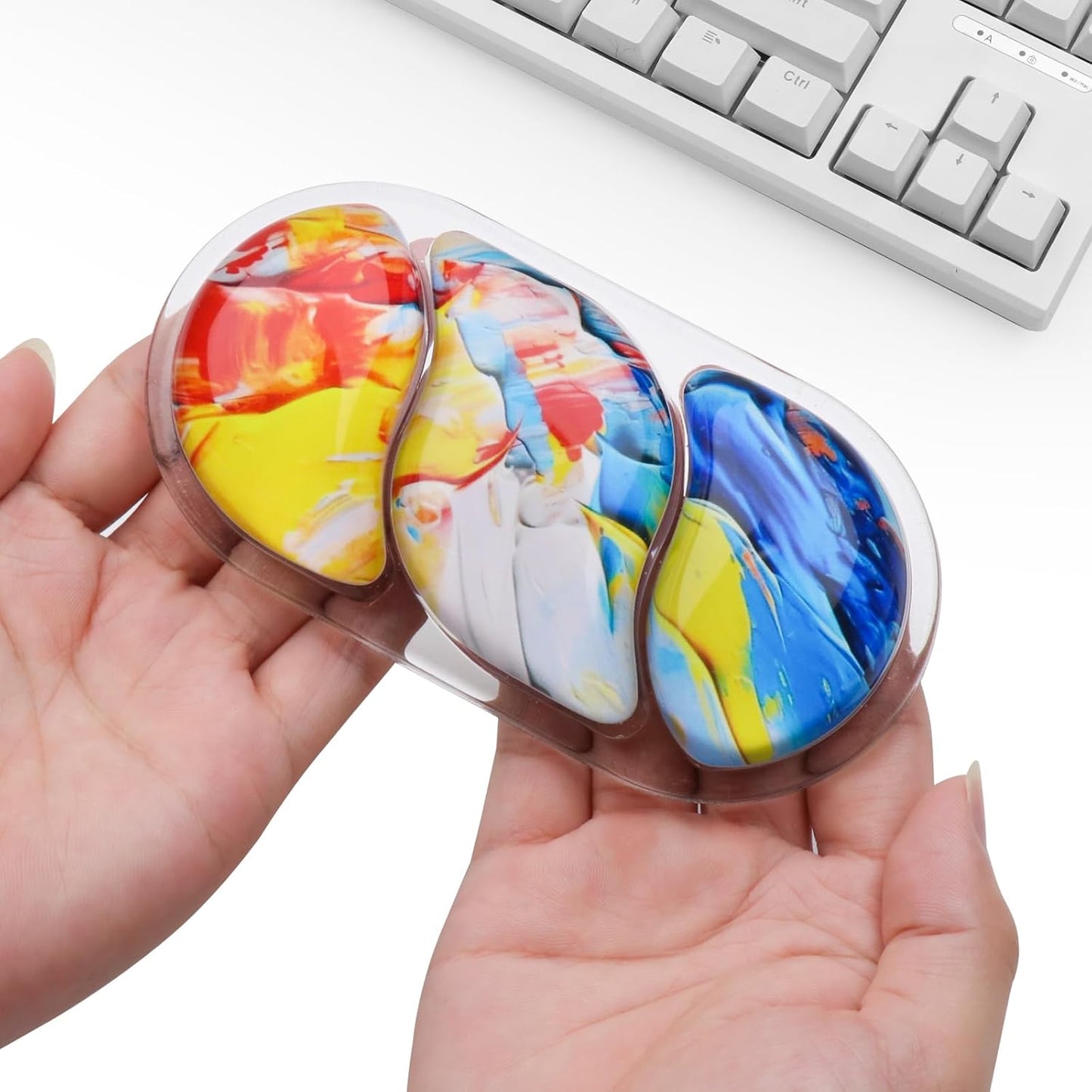 Wrist Rest for Keyboard- Ergonomic Gel Keyboard Wrist Rest and Mouse Pad Set, Non-Slip PU Base for Office, Laptop & Gaming - Green