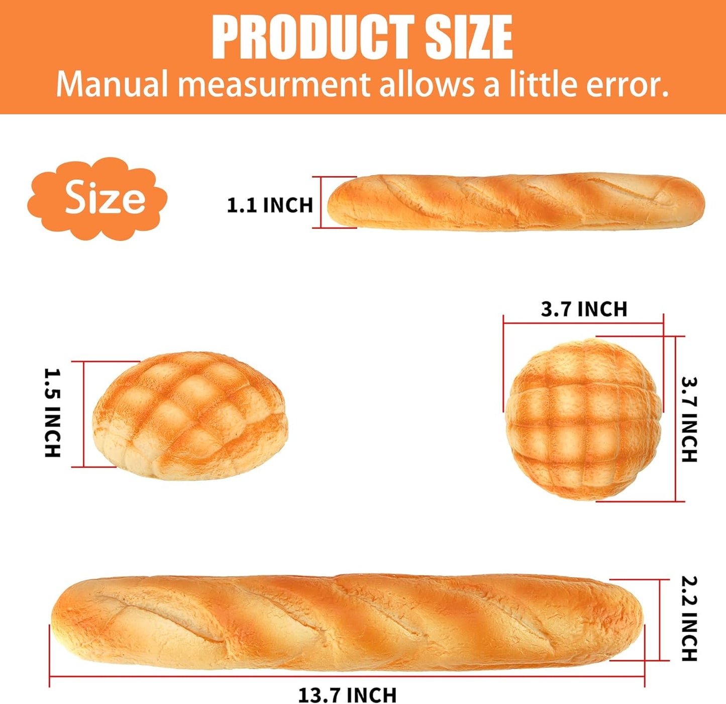Soft Toast Bread Baguette Shape Anti-Skid Keyboard Wrist Rest Support & Mouse Wrist Support for Office,Computer,Laptop& Mac