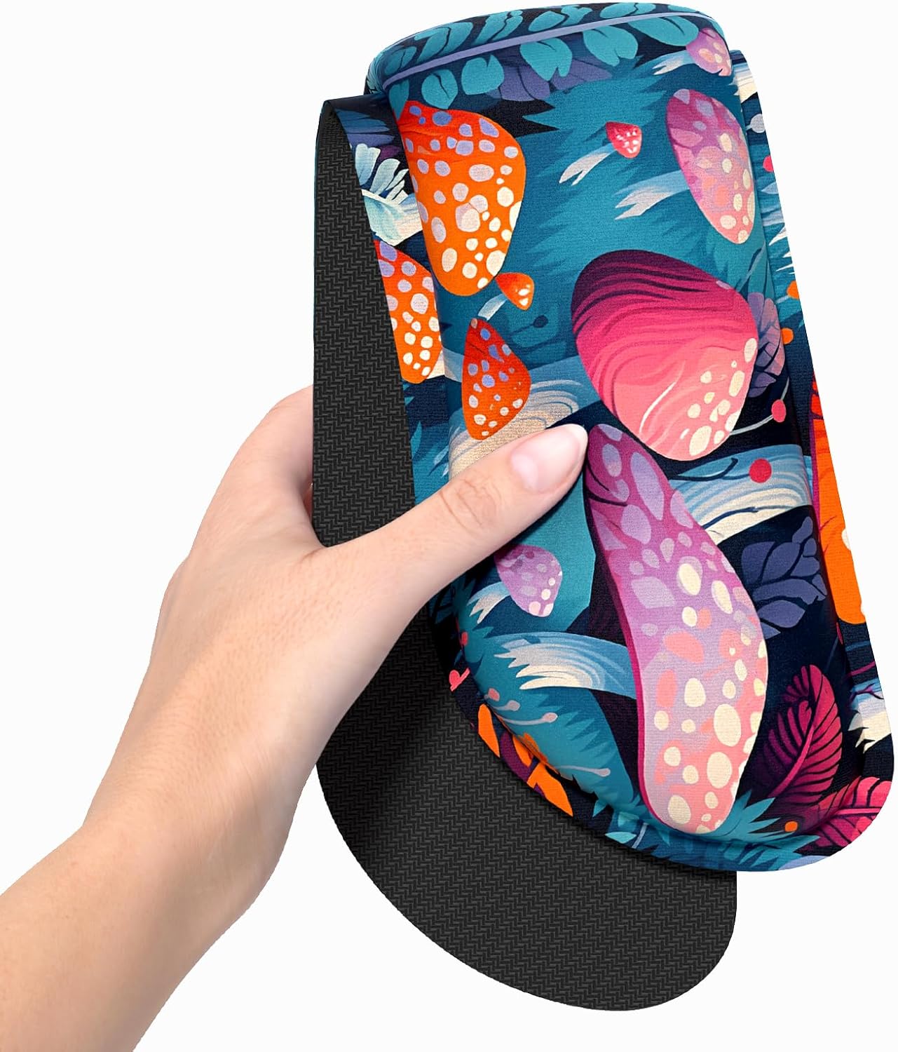 Dapesuom Enlarge Keyboard Wrist Rest, Memory Foam Wrist Cushion for Desk Mats Support, Cute Pain Relief Keyboard Mouse Pad Rests Set with Non-Slip Base for Gaming Laptop Office Computer, Green Leaf
