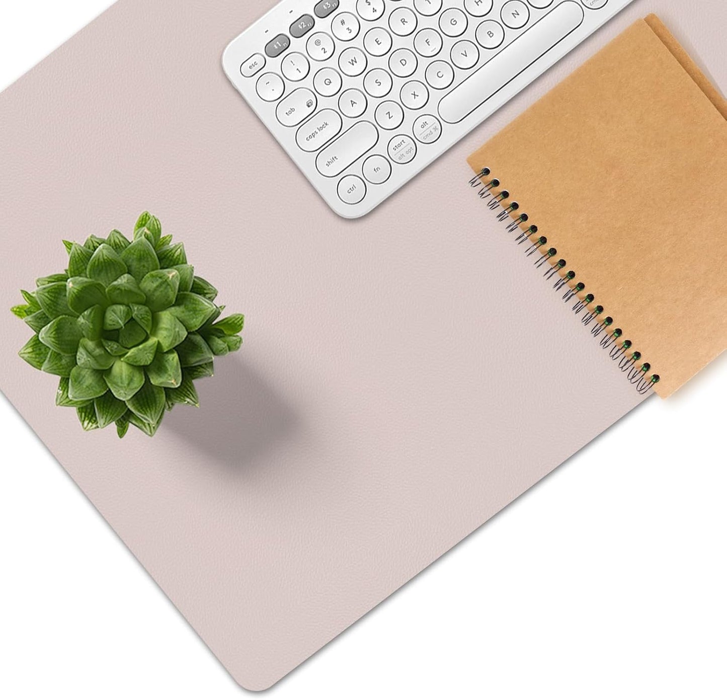 Wrist Rest for Computer Keyboard and Mouse, Ergonomic Design Wrist Support Pad for Keyboard, Soft Memory Foam Desk Pads Support Hand and Arm Easy Typing Pain Relief, 2 Piece Pad, Cream Pink