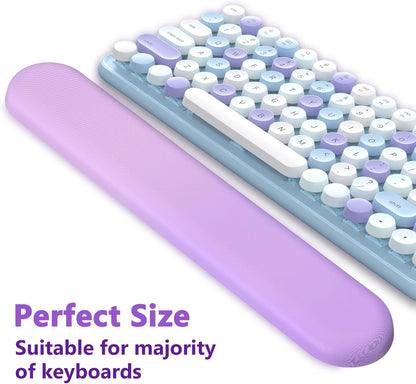 AKIT Ergonomic Mouse Pad with Wrist Rest& Keyboard Wrist Rest, Wrist Rest for Computer Keyboard, Pain Relief, Non-Slip Gel Base, Mousepad Wrist Support for Gaming, Office, Waterdrop Shaped Pink
