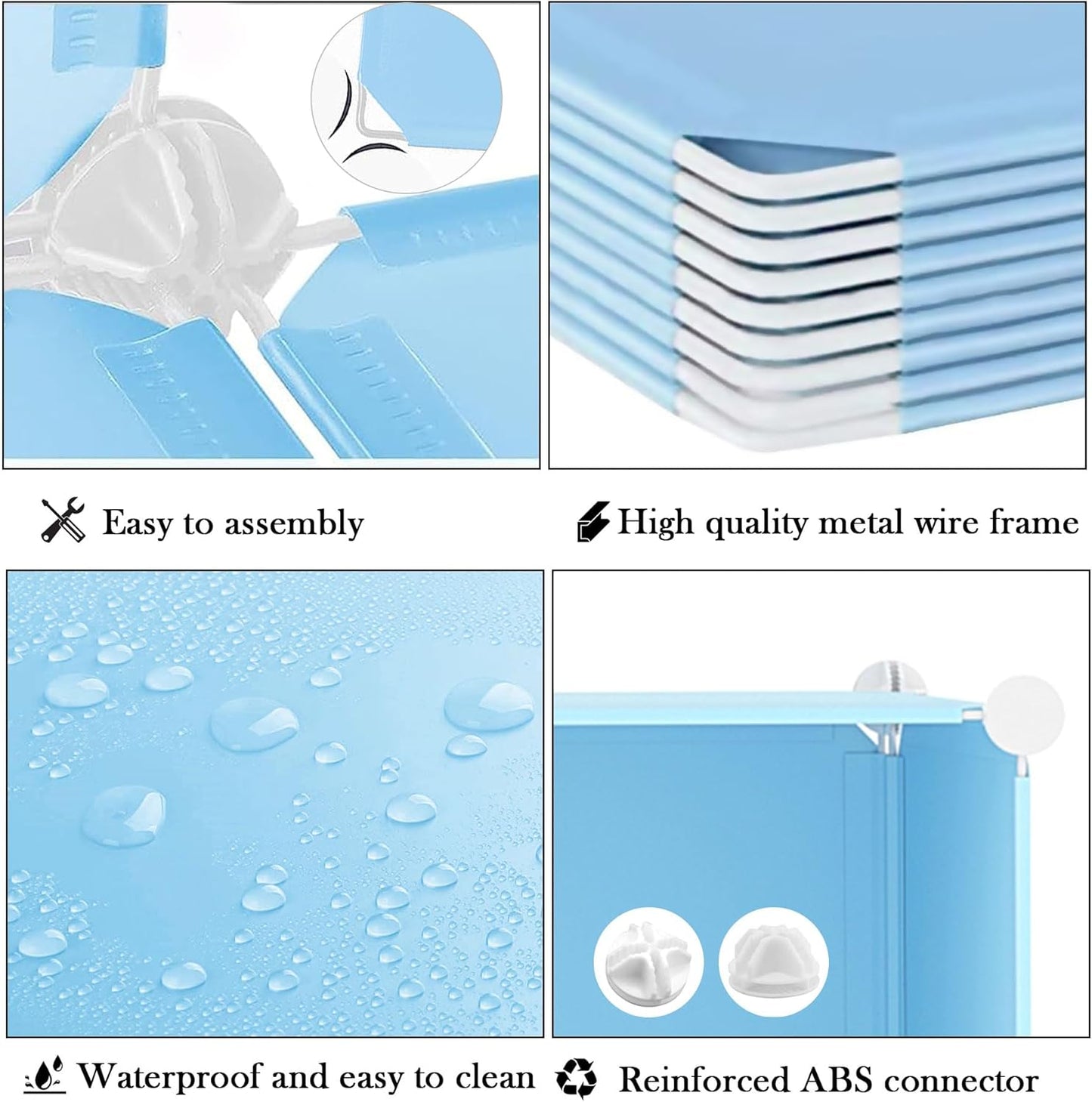 AWTATOS Cube Storage Organizer, Storage Cubes Shelves Bookshelf, 6 Cube Closet Organizers and Storage, DIY Stackable Plastic Clothes Organizer Shelving for Bedroom, Home, White