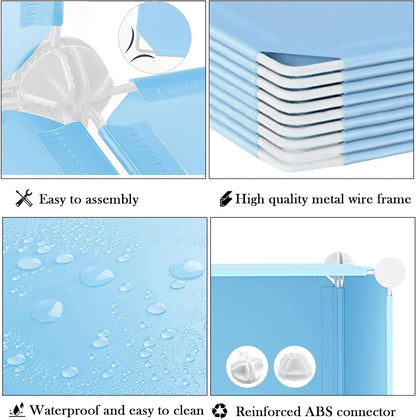 AWTATOS Cube Storage Organizer, Storage Cubes Shelves Bookshelf, 6 Cube Closet Organizers and Storage, DIY Stackable Plastic Clothes Organizer Shelving for Bedroom, Home, White