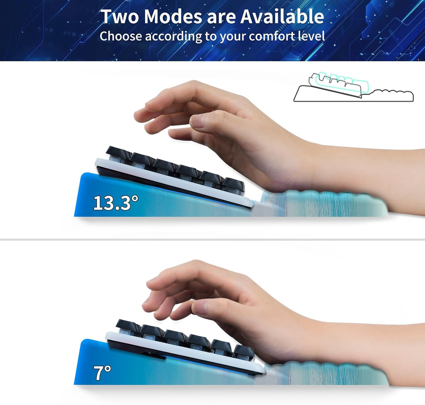 Keyboard Stand for Desktop, Keyboards Wrist Rest, Ergonomic Keyboards Holder for Easy Typing Working, Wrist pad for Keyboards with Comfortable Wrist Rest for Keyboard Pink
